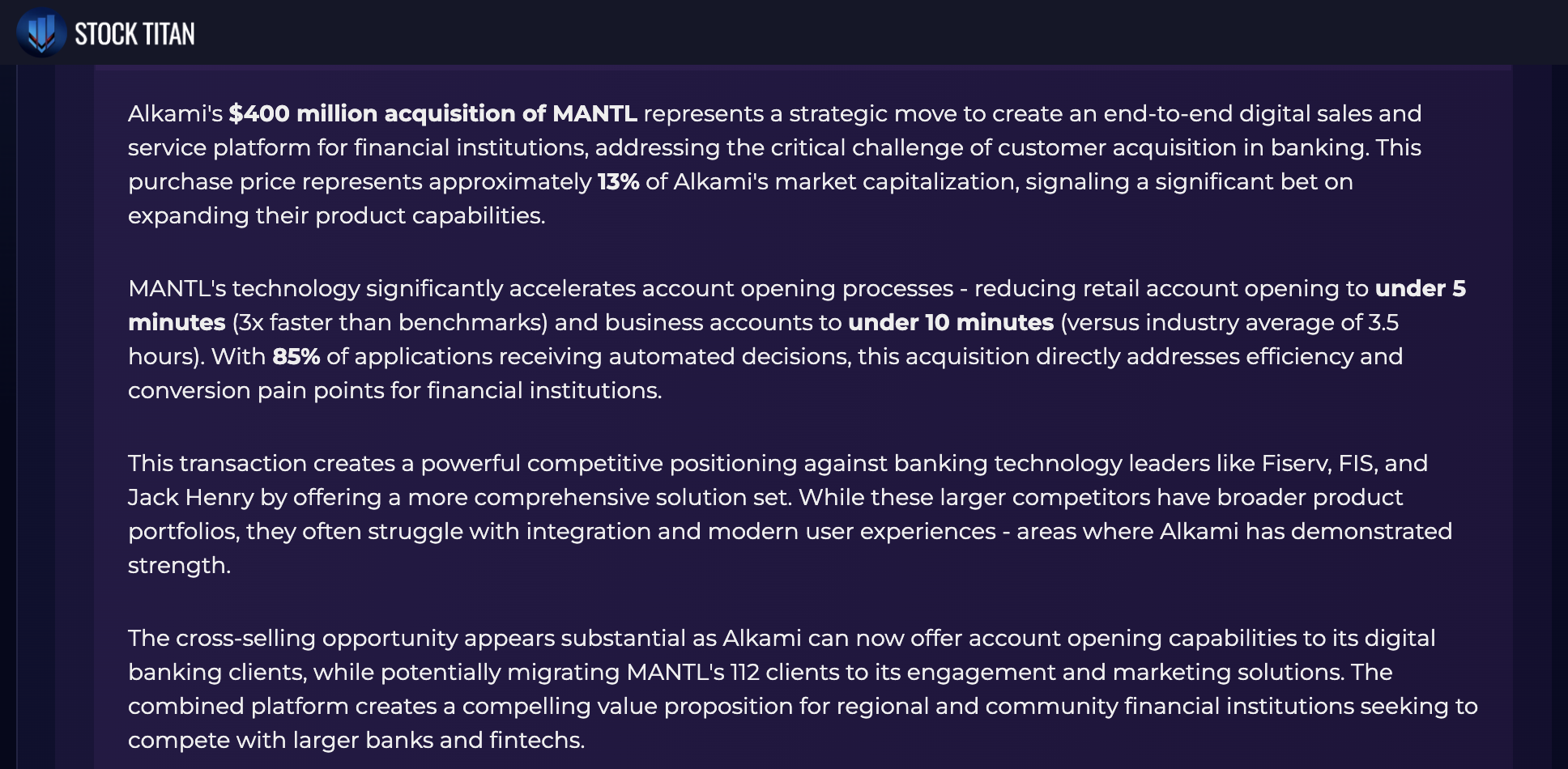 How Alkami's $400M MANTL Acquisition Could Revolutionize Banking Onboarding